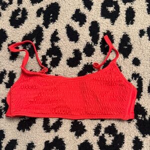 Red Women's bikini top